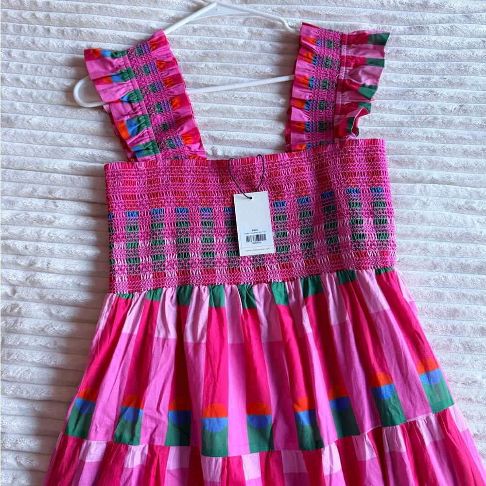 Avara x Natasha Collection Avery Pink Printed Midi Dress